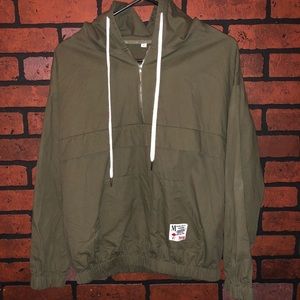 Olive Green Windbreaker